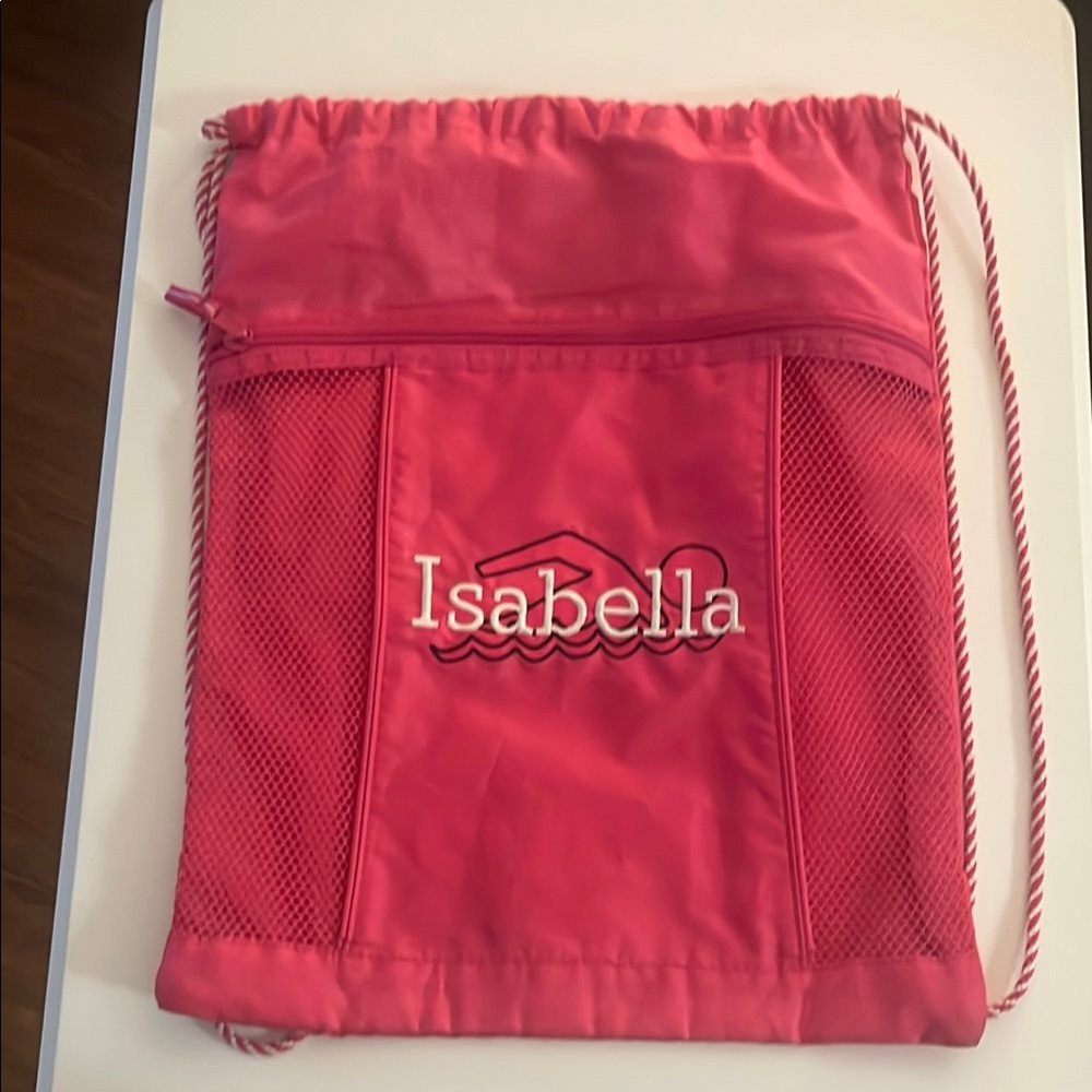 Pink Drawstring Bag